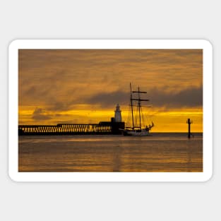 The Flying Dutchman leaving the Port of Blyth Sticker